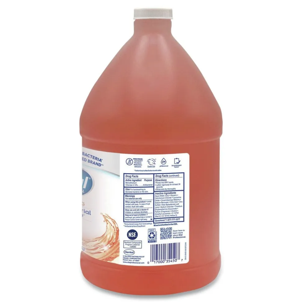 Dial Professional 1 gal. Plus Aloe Antibacterial Foaming Hand Wash Refill - Original Scent (4/Carton)