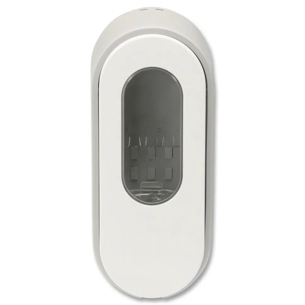 Dial Professional 3.75 in. x 3.38 in. x 8.75 in. 15 oz Versa Dispenser for Pouch Refills - Light Gray/White (6/Carton)