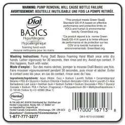 Dial Professional 1.2 Liter Basics Hypoallergenic Foaming Hand Wash Refill for FIT Manual Dispenser - Honeysuckle Scent