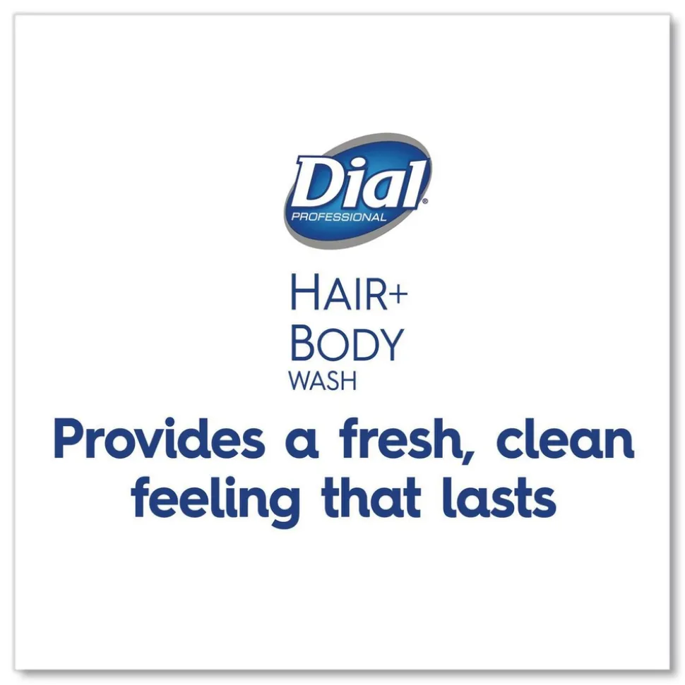 Dial Professional 1 Liter Hair and Body Wash Refill Bottle - Neutral Scent (8/Carton)