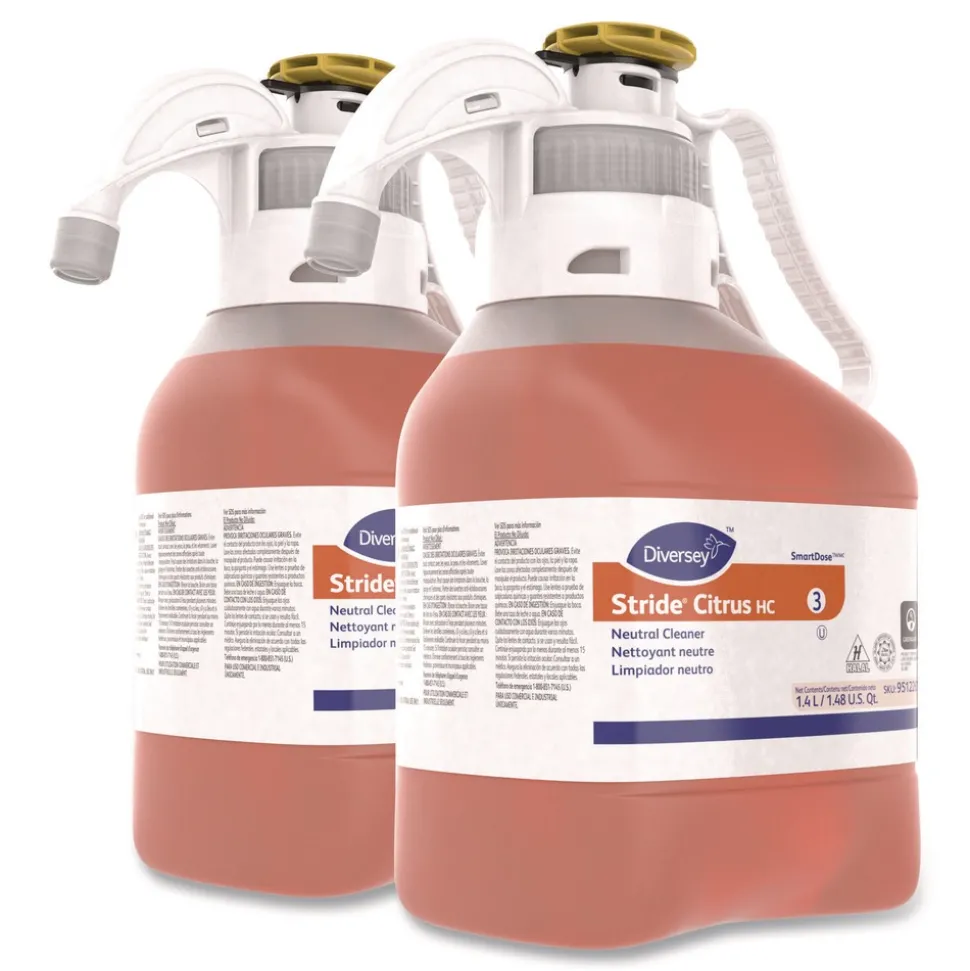 Diversey Care 1.4mL Stride Neutral Cleaner - Citrus Scent (2/Carton)