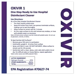 Diversey Care Oxivir 6 in. x 7 in. 1-Ply 1 Wipes (160/Canister, 12 Canisters/Carton)