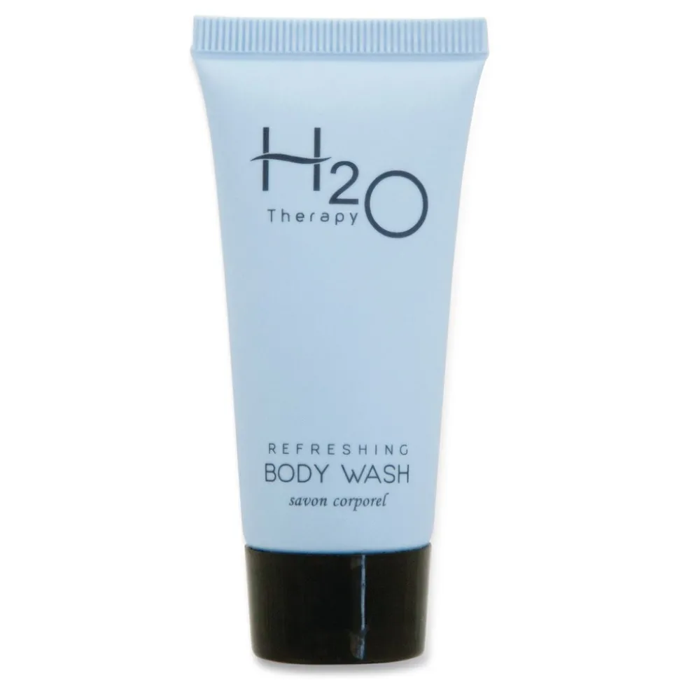 Diversified Hospitality Solutions H2O Therapy 0.85 oz Single-Use Body Wash - White Tea and Lemongrass (300/Carton)