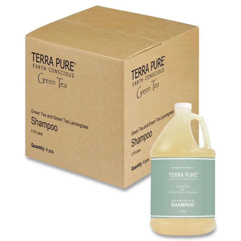 Diversified Hospitality Solutions Terra Pure 1 Gallon Shampoo - Green Tea Lemongrass (4/Carton)