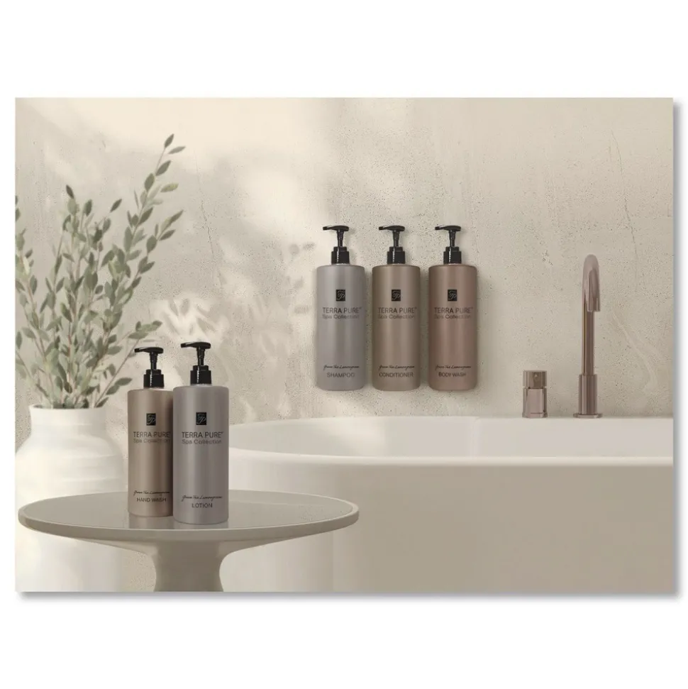 Diversified Hospitality Solutions Terra Pure 16.23 oz Shampoo - Green Tea Lemongrass (12/Carton)