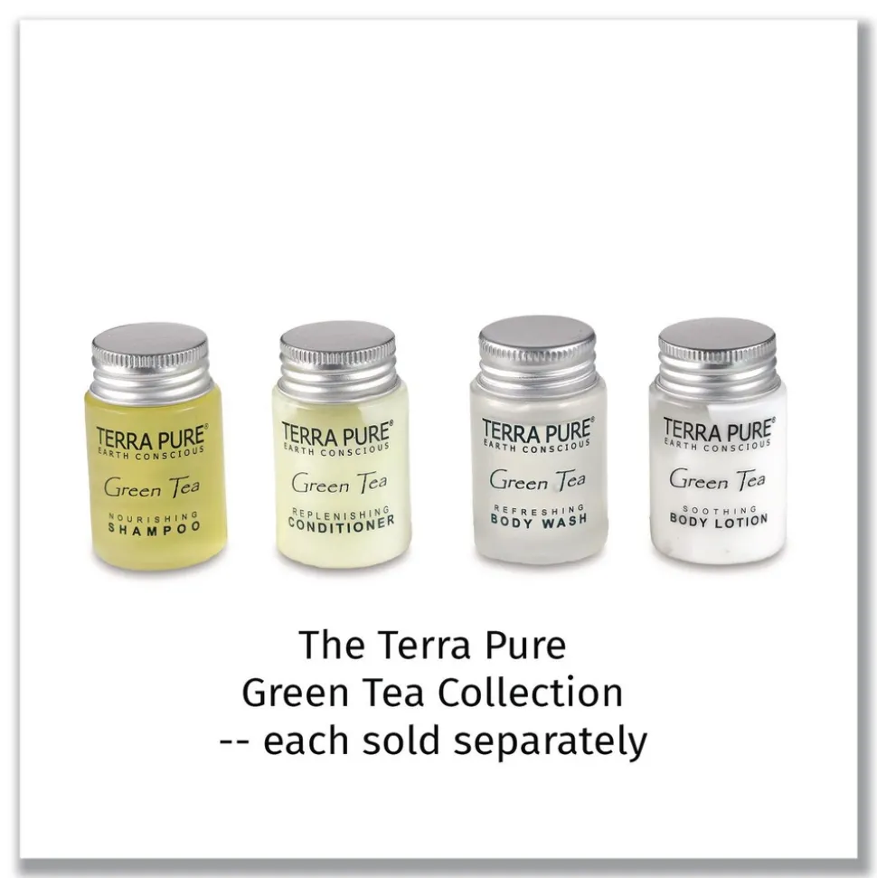 Diversified Hospitality Solutions Terra Pure 1 oz Shampoo - Green Tea Lemongrass (300/Carton)