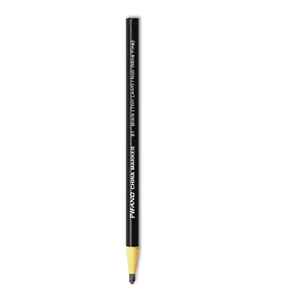 Dixon Thin Lead China Marker - Black (1-Dozen)