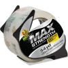 Duck MAX 1.88 in. x 54.6 yards 3 in. Core Packaging Tape with Dispenser - Crystal Clear