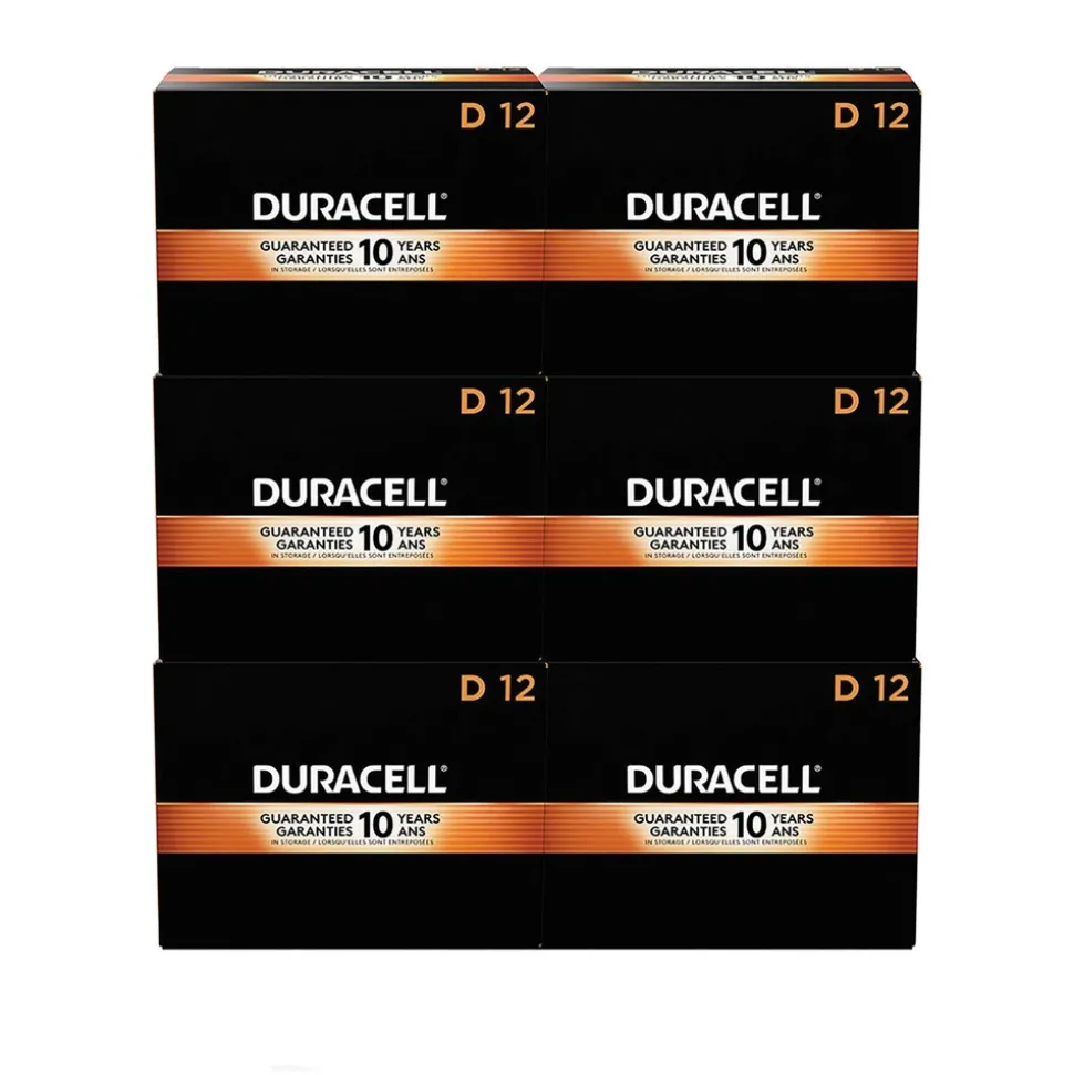 Duracell CopperTop Alkaline D Batteries (72/Carton)