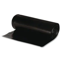 Earthsense Commercial 24 in. x 23 in. 10-Gallon 0.85 mil. Linear Low Density Recycled Can Liners - Black (500/Carton)