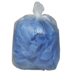 Earthsense Commercial 1507733 40 in. x 46 in. 45-Gallon 1.5 mil. Linear Low Density Clear Recycled Can Liners - Clear (100/Carton)