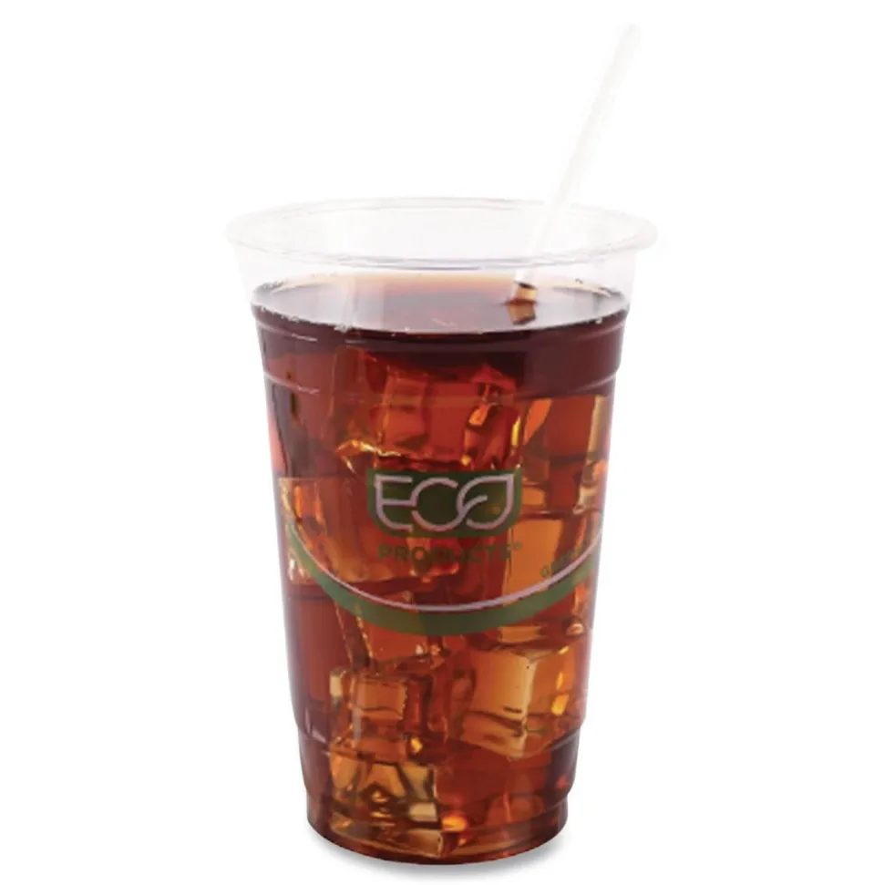 Eco-Products 7.75 in. 6 millimeter Diameter Jumbo Wrapped Paper Straw - White (3000/Carton)