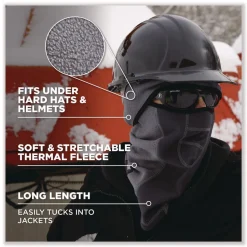 Ergodyne N-Ferno 6823 One Size Fits Most Fleece Hinged Balaclava Face Mask - Lime