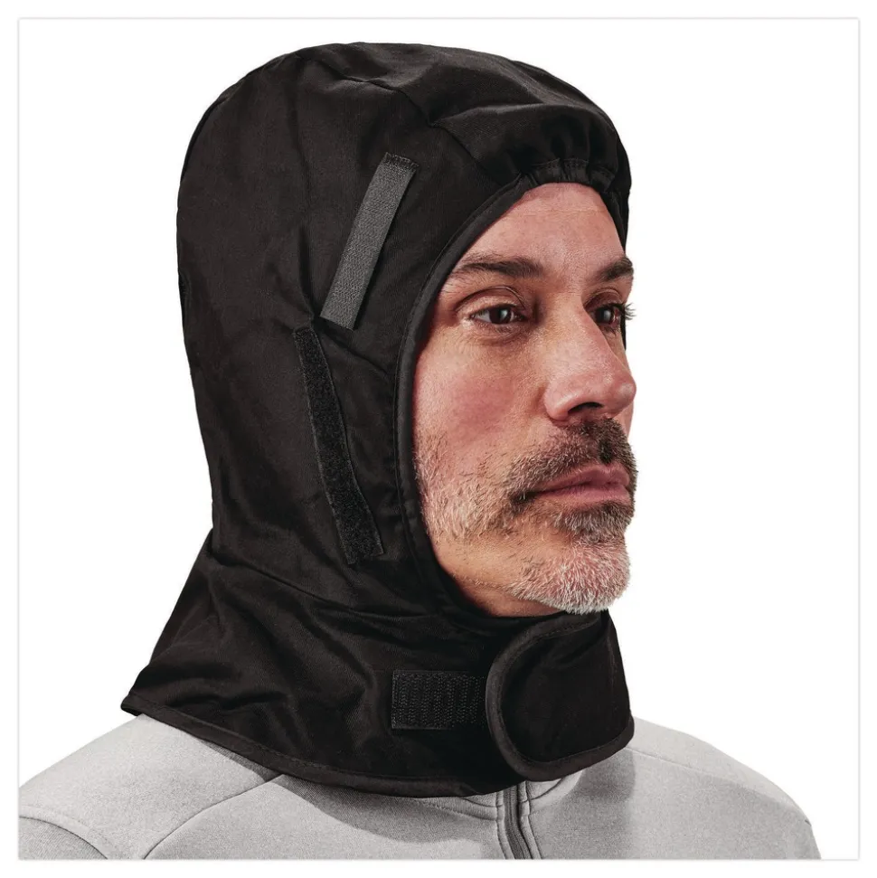 Ergodyne N-Ferno 6852 One Size Fits Most Cotton/Fleece 2-Layer Shoulder Winter Liner - Black