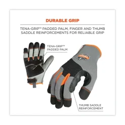 Ergodyne ProFlex 710 9 in. Long Heavy-Duty Mechanics Gloves - XX-Large Gray (1-Pair)