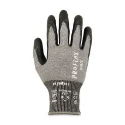 Ergodyne ProFlex 7072 ANSI A7 Nitrile-Coated CR Gloves, Gray, Medium, 12 Pairs/Pack