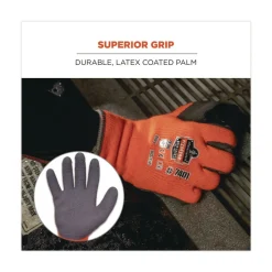Ergodyne ProFlex 7401 Coated Lightweight Winter Gloves - 2X-Large Orange (1-Pair)