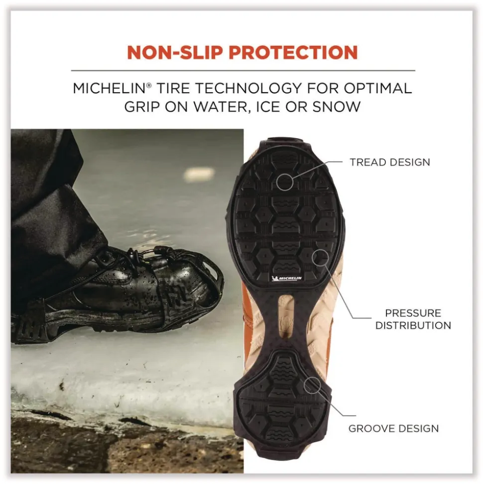 Ergodyne Trex 6325 Spikeless Traction Devices - X-Large Black (1-Pair)