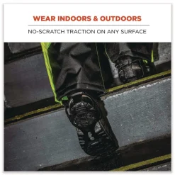 Ergodyne Trex 6325 Spikeless Traction Devices - Medium (Men's Size 8 to 11) Black (1-Pair)