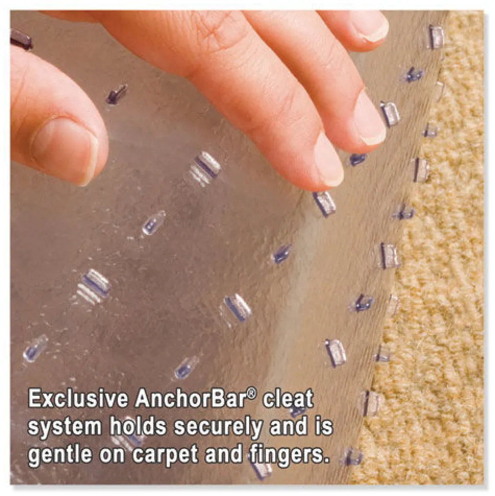 ES Robbins 36 x 48 Natural Origins Chair Mat with Lip for Carpet - Clear