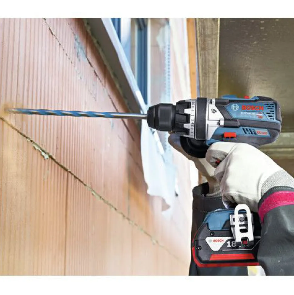 Factory Reconditioned Bosch 18V EC Li-Ion Brushless Brute Tough 1/2 in. Cordless Hammer Drill Driver Kit (4 Ah)