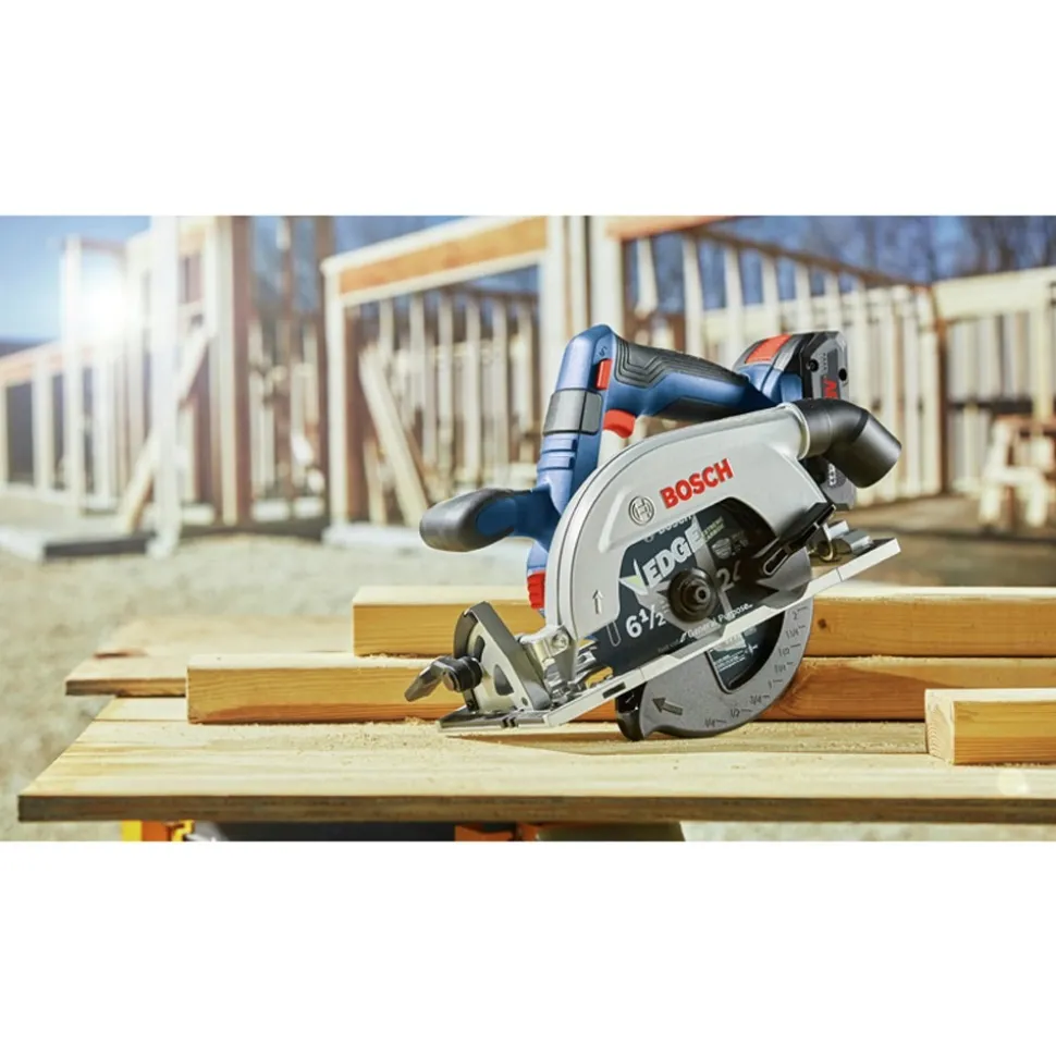 Factory Reconditioned Bosch 18V Brushless Lithium-Ion Blade-Left 6-1/2 in. Cordless Circular Saw (Tool Only)