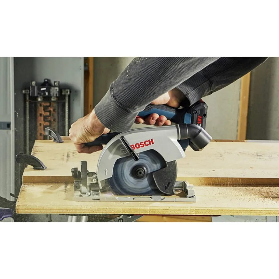 Factory Reconditioned Bosch 18V Brushless Lithium-Ion Blade-Left 6-1/2 in. Cordless Circular Saw (Tool Only)