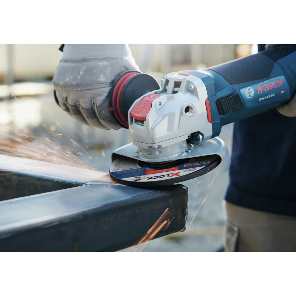 Factory Reconditioned Bosch 120V 10 Amp X-LOCK Ergonomic 4-1/2 in. Corded Angle Grinder with Paddle Switch