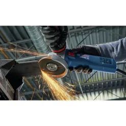 Factory Reconditioned Bosch 120V 10 Amp 4-1/2 in. Corded Ergonomic Angle Grinder with No Lock-On Paddle Switch