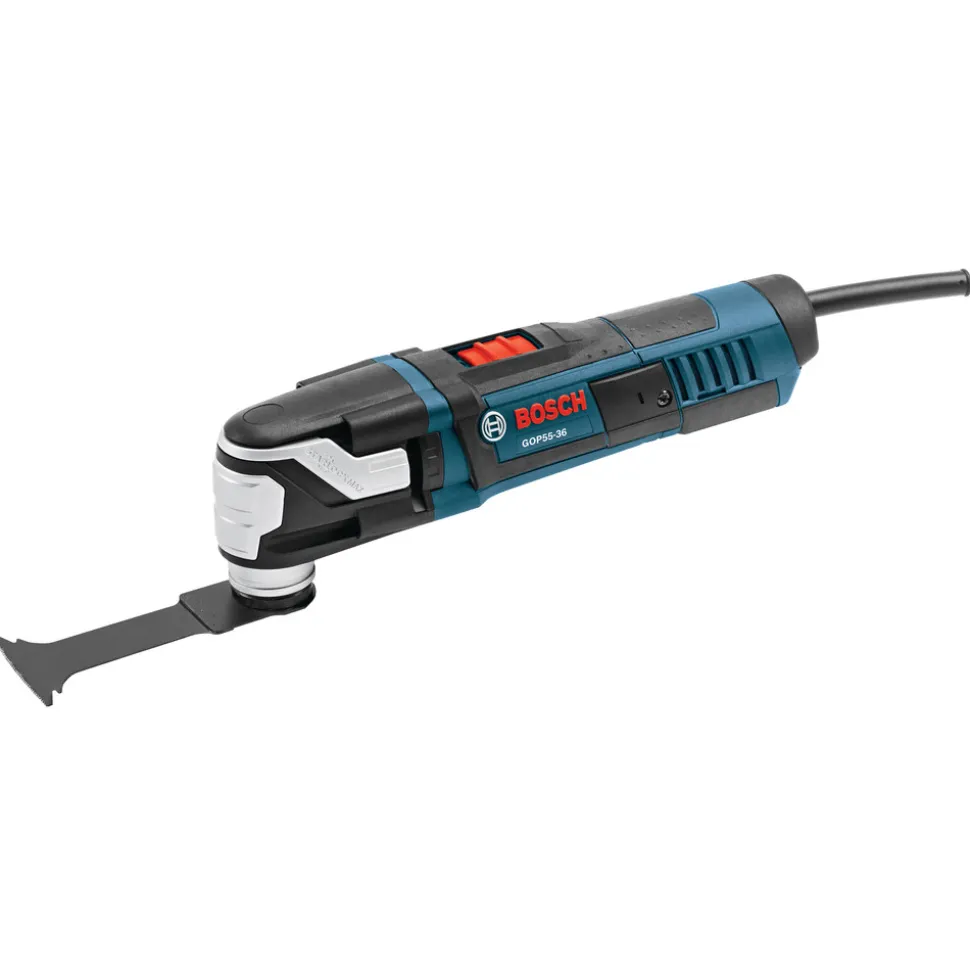 Factory Reconditioned Bosch 5.5 Amp StarlockMax Oscillating Multi-Tool Kit with 8-Pc Accessory Kit