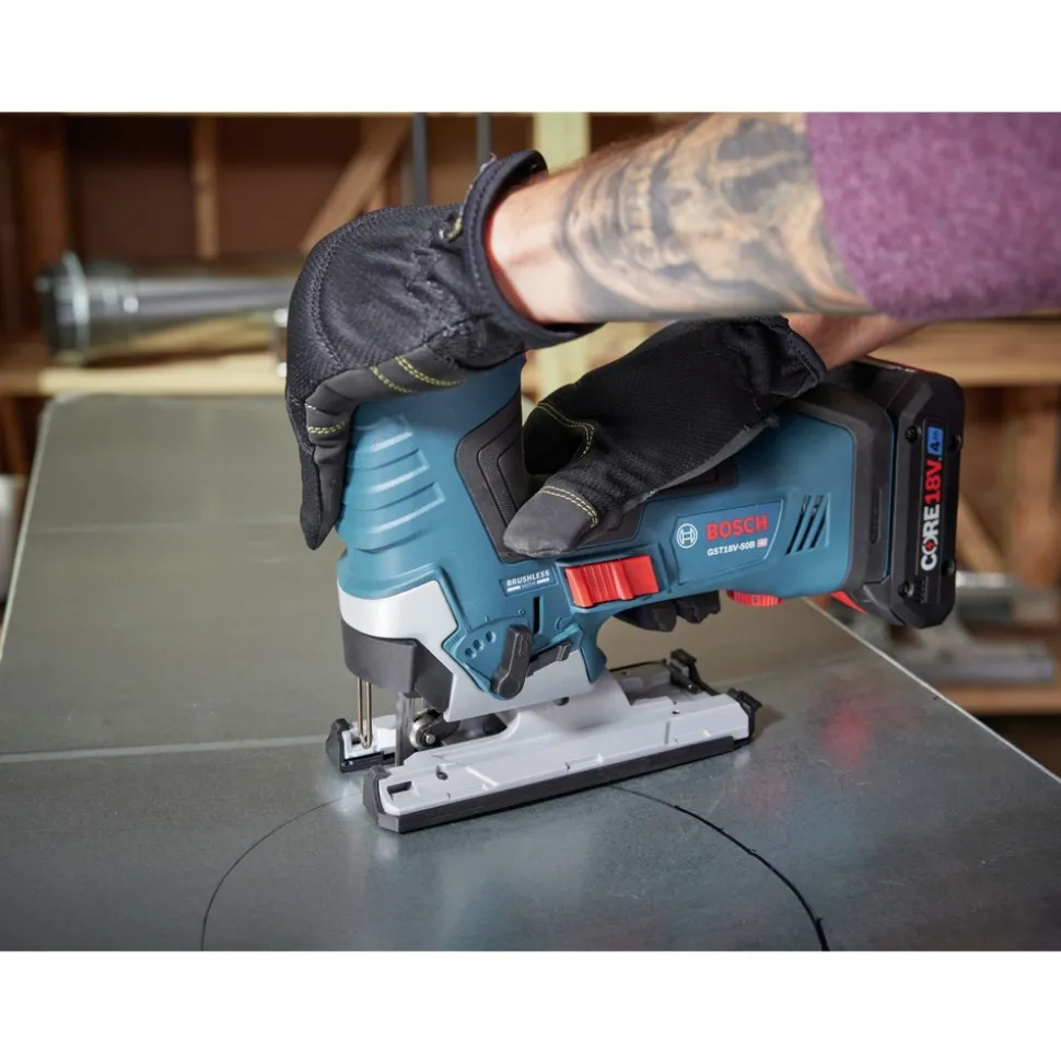 Factory Reconditioned Bosch 18V Brushless Lithium-Ion Cordless Barrel-Grip Jig Saw (Tool Only)