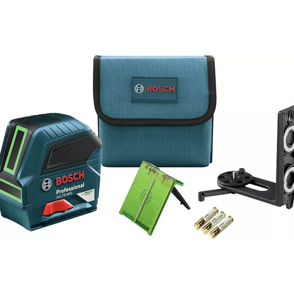 Factory Reconditioned Bosch Green-Beam Self-Leveling Cross-Line Laser