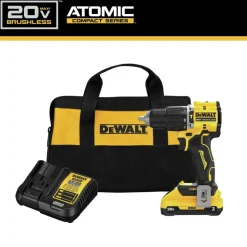 Factory Reconditioned Dewalt 20V MAX ATOMIC Lithium-Ion Brushless 1/2 in. Cordless Hammer Drill Kit (3 Ah)
