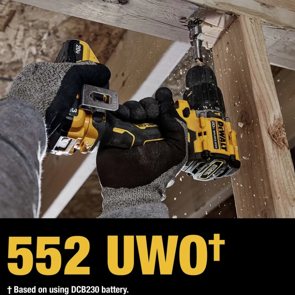 Factory Reconditioned Dewalt 20V MAX ATOMIC Lithium-Ion Brushless 1/2 in. Cordless Hammer Drill Kit (3 Ah)
