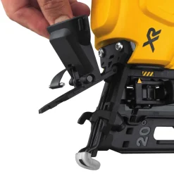 Factory Reconditioned Dewalt 20V MAX Brushless Lithium-Ion 16-Gauge 2-1/2 in. Cordless Angled Finish Nailer Kit (2 Ah)