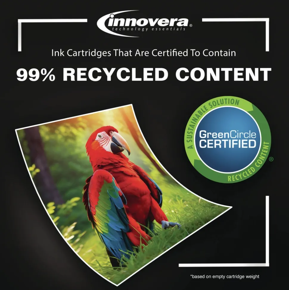 Factory Reconditioned Innovera 415 Page-Yield Remanufactured High-Yield Ink Replacement for 62XL (C2P07AN) - Tri-Color