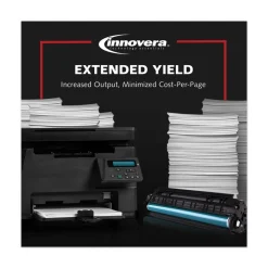 Factory Reconditioned Innovera 2500 Page-Yield Remanufactured High-Yield Toner Replacement for 202X (CF502X) - Yellow