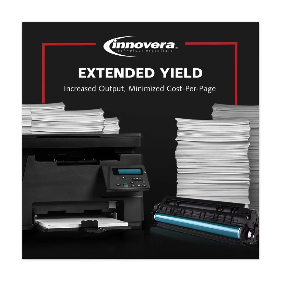 Factory Reconditioned Innovera 2500 Page-Yield Remanufactured High-Yield Toner Replacement for 202X (CF502X) - Yellow