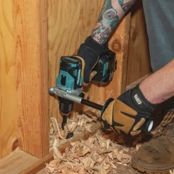 Factory Reconditioned Makita 18V LXT Brushless Lithium-Ion 1/2 in. Cordless Hammer Drill Driver and 4-Speed Impact Driver Combo Kit with 2 Batteries (5 Ah)