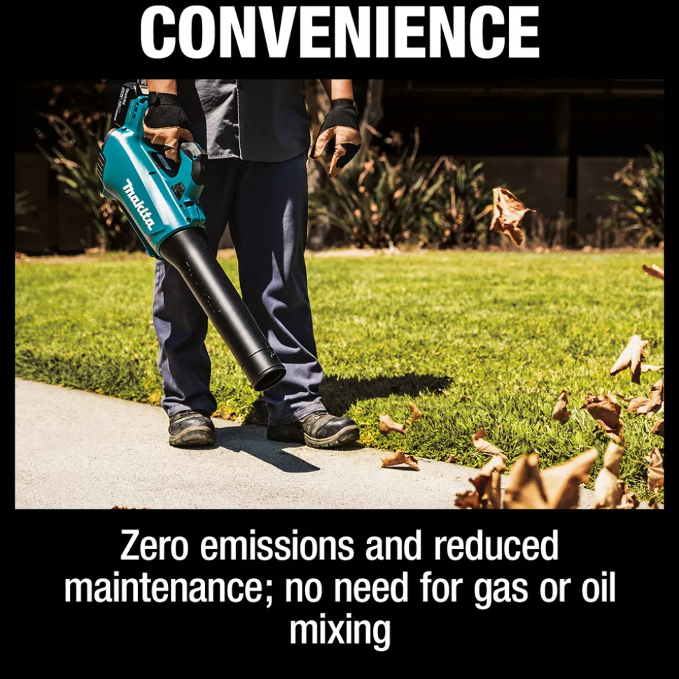 Factory Reconditioned Makita 18V LXT Brushless Lithium-Ion 13 in. Cordless String Trimmer and Blower Combo Kit (4 Ah)