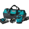 Factory Reconditioned Makita 18V LXT Lithium-Ion 5 in. Cordless Random Orbit Sander Kit (3 Ah)