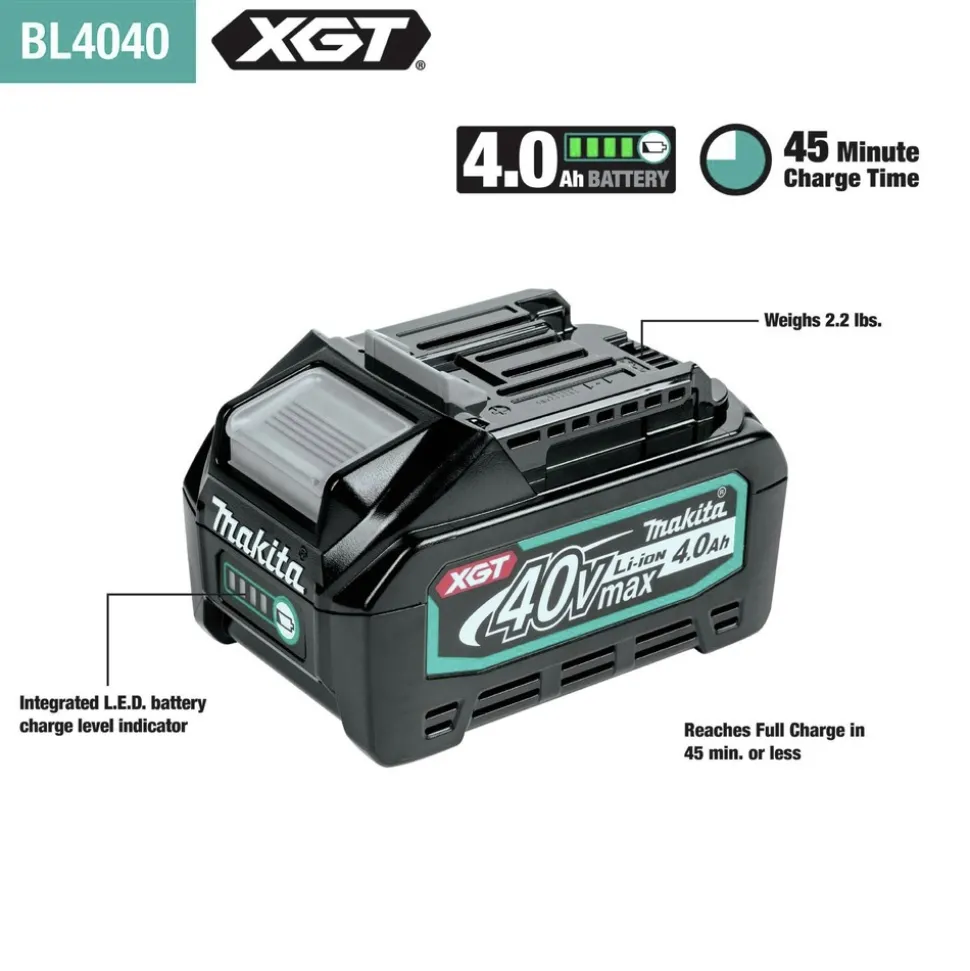 Factory Reconditioned Makita 40V max XGT Lithium-Ion Brushless 15 in. Cordless String Trimmer Kit (4 Ah)