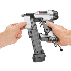 Factory Reconditioned Porter-Cable 3-Piece Nailer and 0.8 HP 6 Gallon Oil-Free Pancake Air Compressor Combo Kit