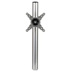 Fellowes Mfg Co. 180 Degree Rotation 180 Degree Pan Lotus Single Monitor Arm Kit for 26 in. Monitors Supports 17 lbs. - Silver