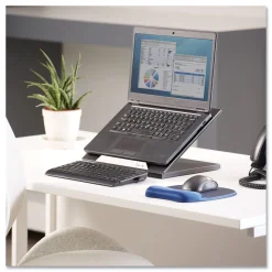 Fellowes Mfg Co. Designer Suites 13.19 in. x 11.19 in. x 4 in. Laptop Riser Supports up to 25 lbs. - Black Pearl