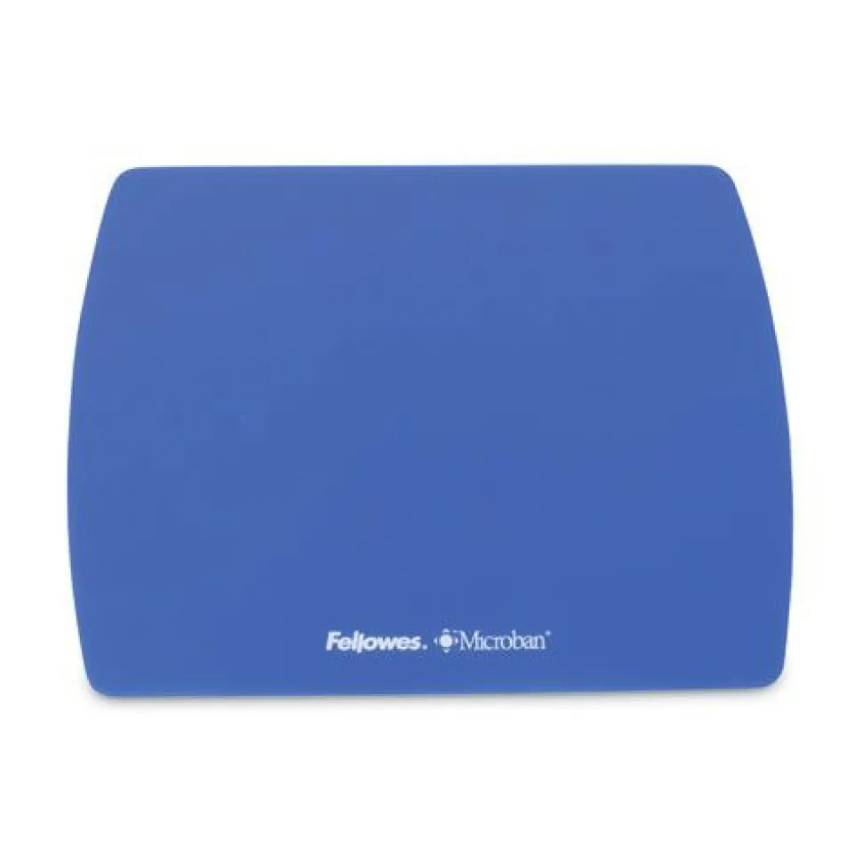 Fellowes Mfg Co. 9 in. x 7 in. Ultra Thin Mouse Pad with Microban Protection - Sapphire Blue