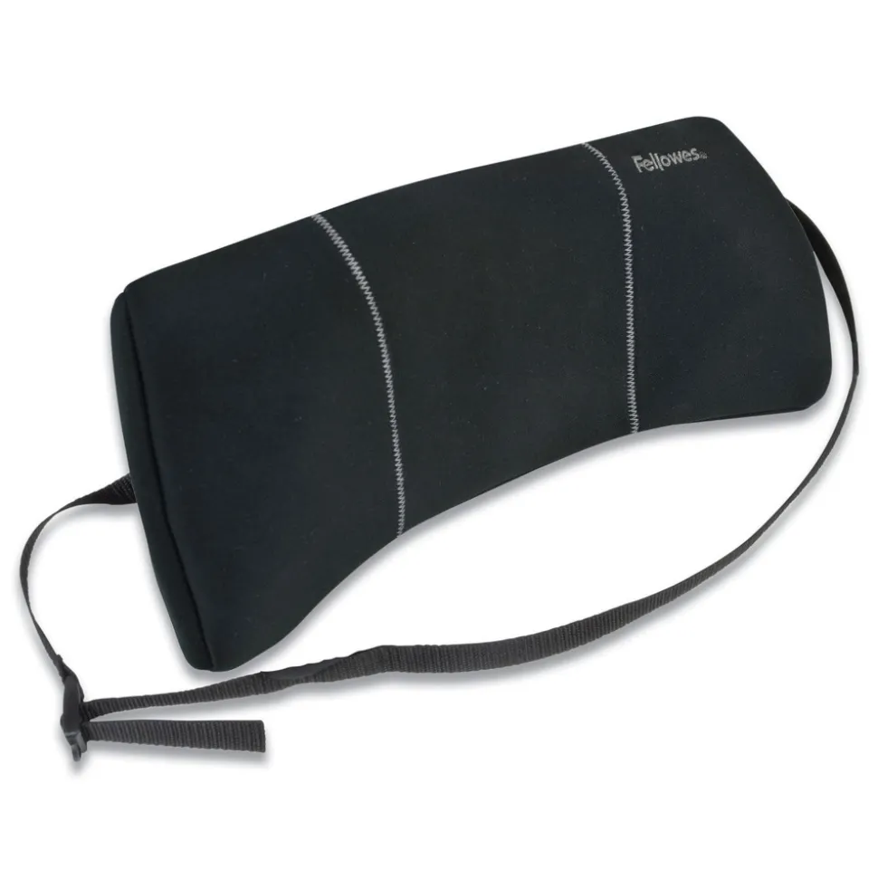 Fellowes Mfg Co. 12 in. x 3.13 in. x 5.19 in. Lumbar Back Support - Black