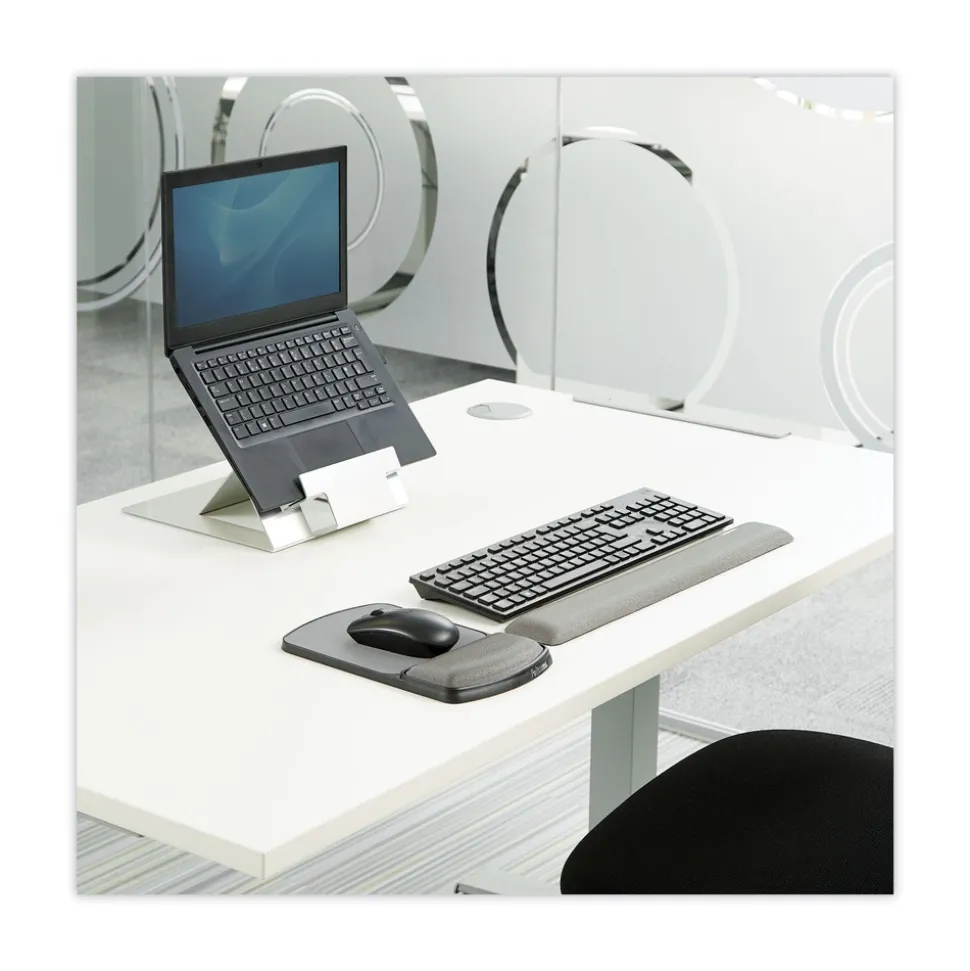 Fellowes Mfg Co. 18.5 x 2.75 Gel Keyboard Wrist Rest - Graphite