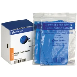 First Aid Only 2-Piece SmartCompliance 1-Size Nitrile Lightweight Gloves Set