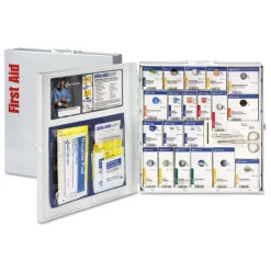 First Aid Only SmartCompliance No Medication Metal Case General Business First Aid Station for 50 People (202-Pieces/Kit)